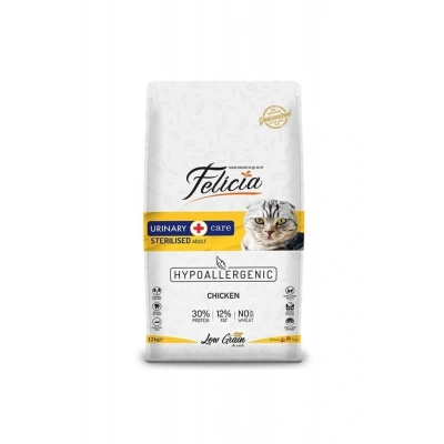Felicia Düşük Tahıllı Hipoalerjenik Tavuklu Kısırlaştırılmış Kedi Maması 12 Kg