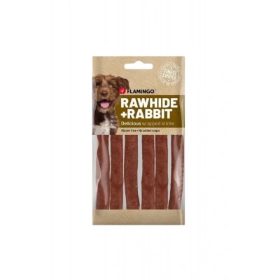 Flamingo Rhide Wrapped Sticks Tavşanlı Köpek Ödül Maması 70 Gr