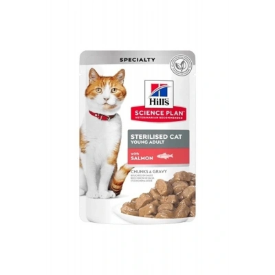 Hills Sterilised Somonlu Pouch Kısırlaştırılmış Konserve Kedi Maması 85 Gr