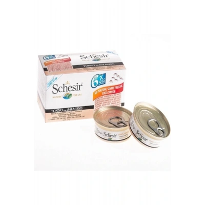 Schesir Multipack Somonlu Konserve Kedi Maması 6X50 Gr