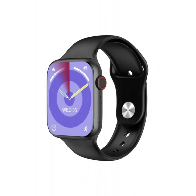 W99 Watch Ios Ve Android Uyumlu Mactive 2.05 İnç Geniş Ekranlı Siyah Akıllı Saat