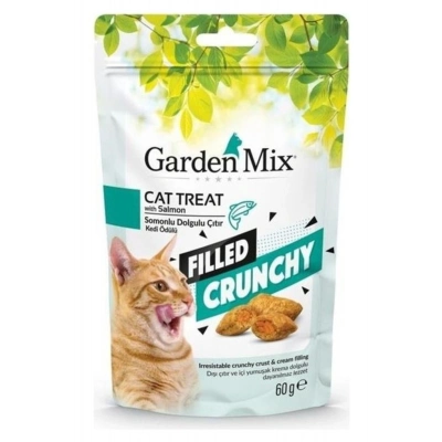 Garden Mix Somonlu İçi Dolgulu Kedi Ödül Maması 60 Gr