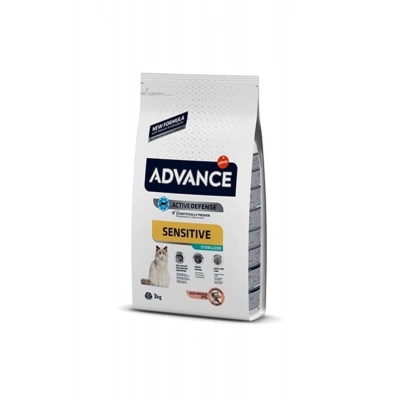 Advance Sensitive Somonlu Hassas Kısırlaştırılmış Kedi Maması 3 Kg