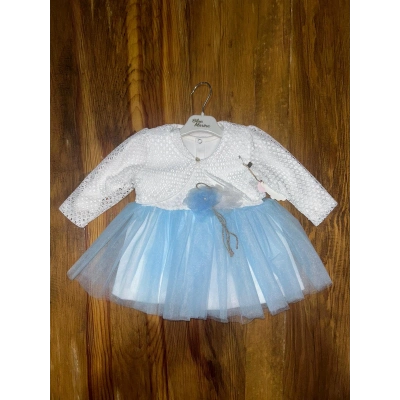 9-18 aylık prenses elbise mavi