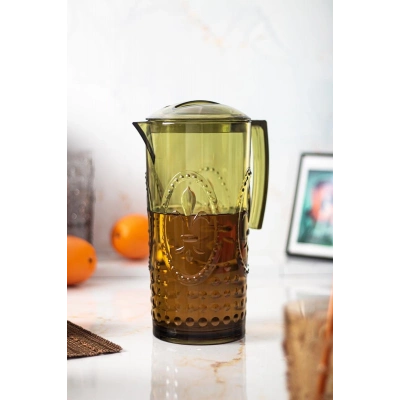 Akrilik Magic 2,3 Lt Koyu Yeşil Sürahi ( Cam Değildir !!! )