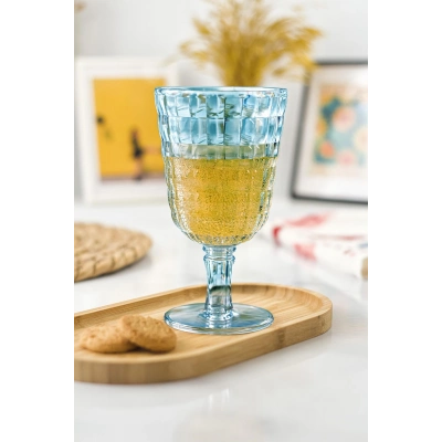 Allegra Aquamarin 6’lı Kadeh Bardak Seti 750 ml Akrilik Malzeme - Cam Değildir Kırılmaya Dayanıklı