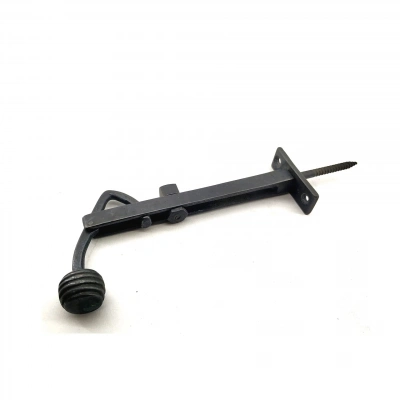 Antika Tarz Dekoratif Pirinç Ayarlı Panjur Stoperi - 150x55 Mm, Oksit