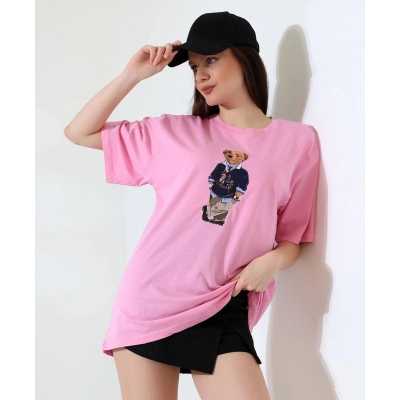 Ayıcıklı oversize tişört
