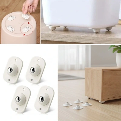 Beyaz Eşya ve Mobilya İçin 4’lü Tekerlekli Kaydırma Aparatı – Hafif ve Orta Ağırlıktaki Ürünler İçin Pratik Kaydırıcı Set