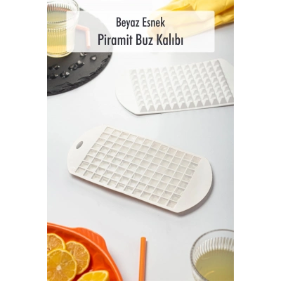 Beyaz Piramit Buz Kalıbı(13*24*2 cm)