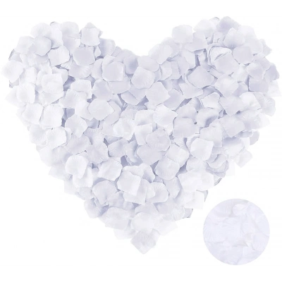 Beyaz Renk Gül Yaprağı - 10 Paket 1000 Adet