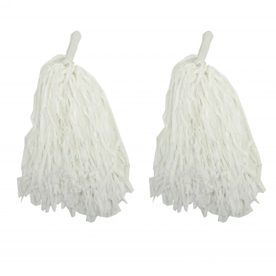 BFS 1 Çift ( 2 Adet ) Beyaz Renk 23 Nisan Gösteri Ponponu