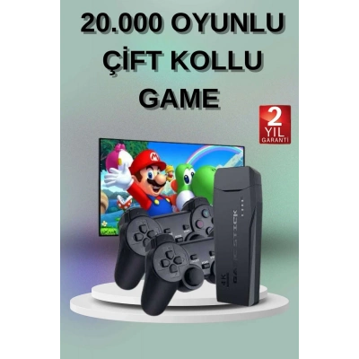 BFS 2 Kollu Kablosuz 2.4G Retro Oyunlar 4k Game Stick 3500 Oyun Atari