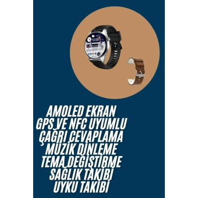 BFS 2025 Model Akıllı Saat Titreşimli Uyku ve Sağlık Takibi NFC ve GPS Uyumlu