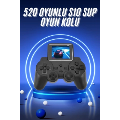 BFS 2.4 İnç Ekran 520 Oyunlu Retro Temalı Kablosuz Oyun Kolu El Atarisi