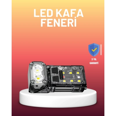 BFS 3 Fonksiyonlu LED Far El Feneri Çalışma Lambası Uzun Pil Ömürlü
