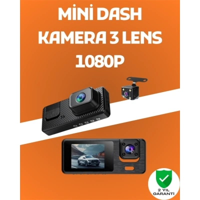 BFS 3 Kanallı Araç DVR – Ön + İç + Arka Kamera ile Tam Kapsama, Yüksek Güvenlik