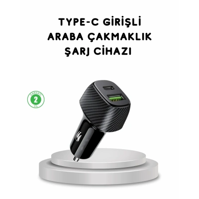 BFS 38W Araç Şarj Cihazı Type-C PD USB Hızlı Şarj Çift Port