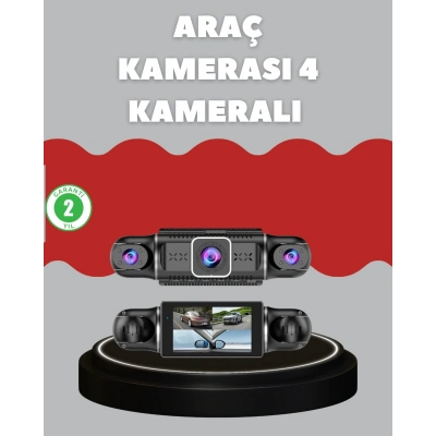 BFS 4 Kameralı Araç Kayıt Cihazı Full HD Park İzleme Gece Görüş