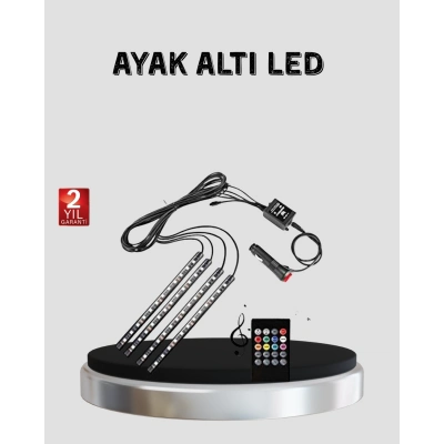 BFS 48 LED Araç İçi RGB Şerit Aydınlatma Müzik Senkron USB Kumandalı Set