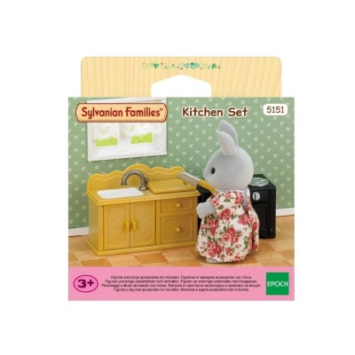 BFS   5151 Sylvanian Families Mutfak Lavabo Seti (figürler dahil değildir) +3 yaş