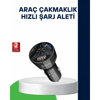 BFS 55W Hızlı Araç Şarj Cihazı Quick Charge 3.0 ve PD Destekli