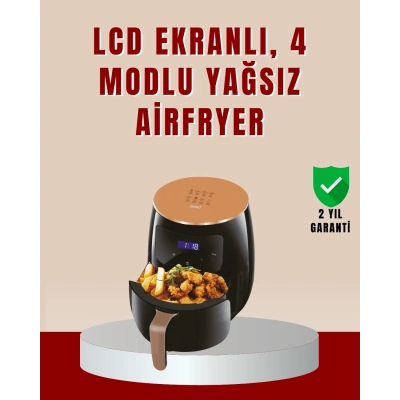 BFS 6 Litre Büyük Kapasiteli Dokunmatik Airfryer 2400W Yağsız Fritöz