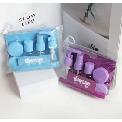 BFS 6 Parça Renkli Kapaklı Seyahat İçin Boş Şişe Seti