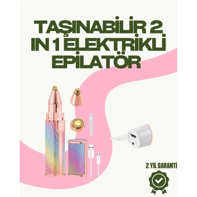 BFS 8000 RPM Taşınabilir Epilatör – Kaş Düzeltici ve Dudak Epilatörlü Pille Çalışan