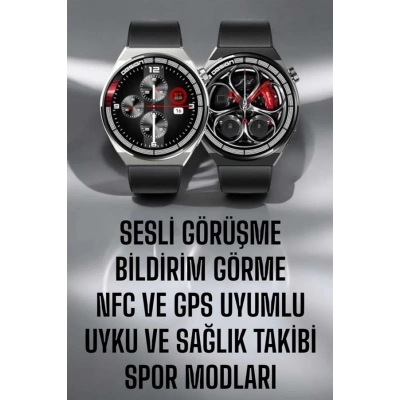 BFS Akıllı Saat GPS VE NFC Özelliği Sesli Görüşme Dokunmstik Ekran