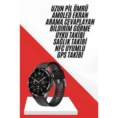 BFS Akıllı Saat Ios Ve Android Tüm Telefonlara Uyumlu Çok Fonksiyonlu Amoled Ekran