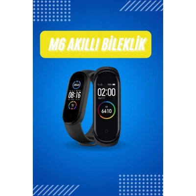 BFS Akıllı Uyumlu Bileklik M6 Adımsayar Spor Modları Çağrı Görme Türkçe Menü