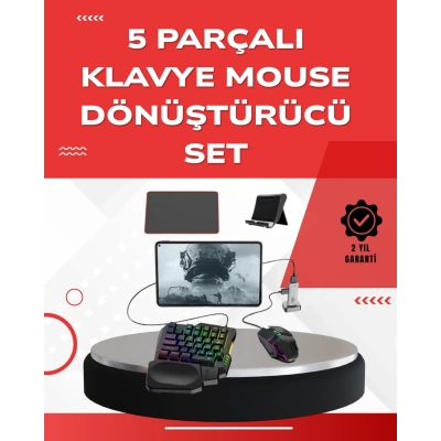 BFS Android Uyumlu Oyun Klavye Mouse Seti | Taşınabilir & Dayanıklı