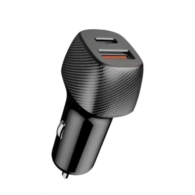 BFS Araç İçi Şarj Cihazı 38W Güç Kapasiteli Type-C Girişli Araba Çakmaklık