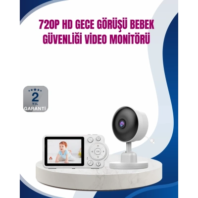 BFS Bebek Monitörü Cry Detection ve HD Gece Görüş Destekli