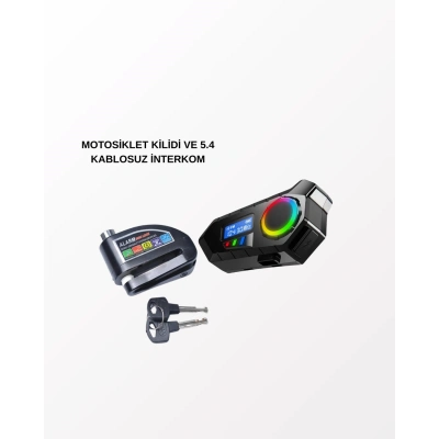 BFS BLUETOOTH 5.4 KABLOSUZ İNTERKOM+ MOTOR DİSK KİLİDİ