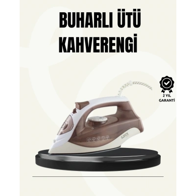 BFS Buharlı Ütü 2200W Seramik Taban 300 ml Kahverengi Dikey Ütüleme