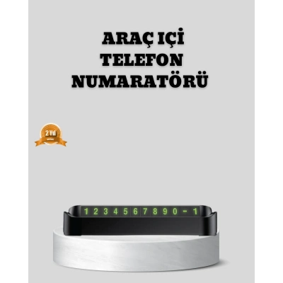 BFS Çevirmeli Araç İçi Park Numaratörü – Alüminyum Gri, Kolay Montaj ve Net Görünüm