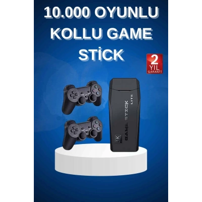 BFS Çift Kollu 2.4g kablosuz Retro 4k Game stick 3500 oyun atari HD Görüntü Kalitesi