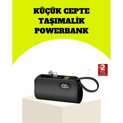 BFS Dahili Type-C Konektörlü Mini 2000mAh Powerbank