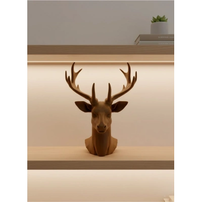 BFS Dekoratif Kahverengi Geyik Biblo Salon ve Raf Dekoru