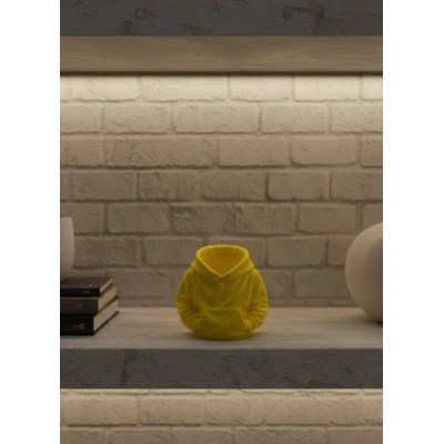 BFS Dekoratif Sarı Hoodie Kalemlik 10x10 cm