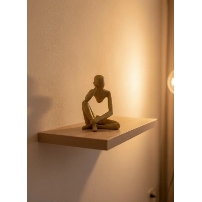 BFS Dekoratif Sarı İnsan Figürü Modern Masa ve Raf Süsü