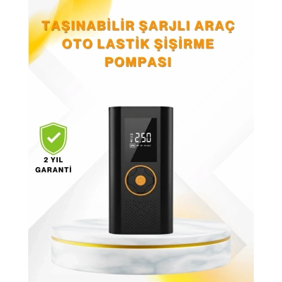 BFS Dijital Göstergeli Taşınabilir Hava Kompresörü Güçlü Şişirme Performansı