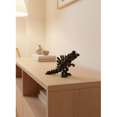 BFS Eklemli Hareketli Dinazor Figürü Siyah – Dekoratif Masa Üstü Oyuncak