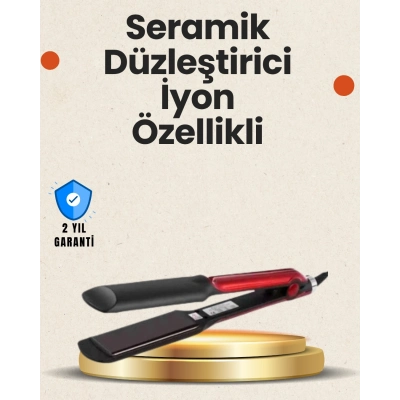 BFS Elektriklenmeyi Azaltan İyonlu Saç Düzleştirici – Titanyum Plaka ve Şık Tasarım