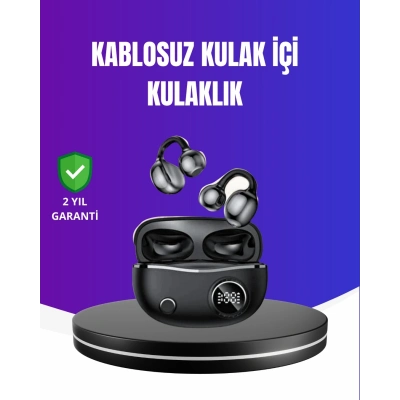 BFS Ergonomik Klipsli Kablosuz Kulaklık – 30 Saat Pil ve Dokunmatik Kontrol Özelliği