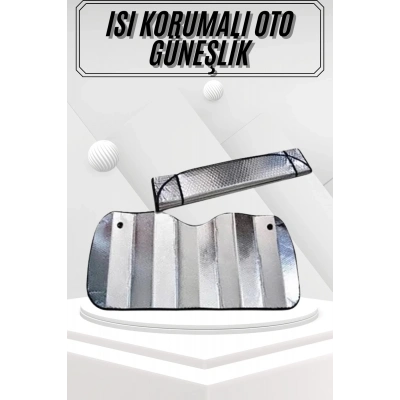 BFS Güneşlik Koruyucu Perde Metalize Oto Araç Araba Güneşliği Ön Cam Güneşliği