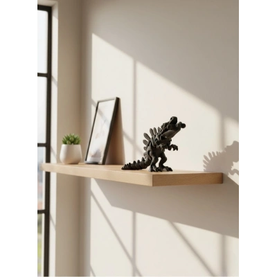 BFS Hareketli Dinazor Figürü Dekoratif Oyuncak – Siyah Tasarım