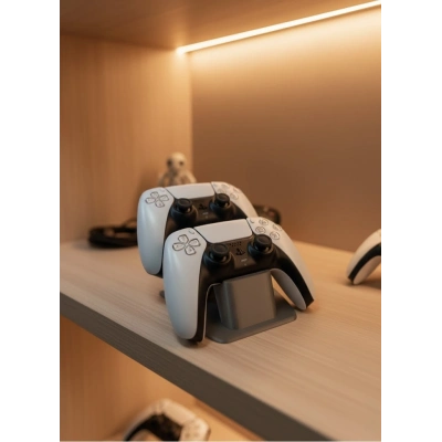 BFS İkili Gamepad Tutucu Antrasit 7x18 cm Oyun Aksesuarı